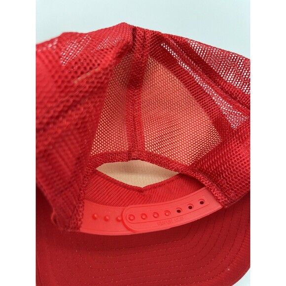 Levi Strauss Signature Vintage Mesh Trucker Adjustable Red Hat NWOT New Nissin - Picture 4 of 6